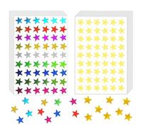 1620 Pcs Star Stickers Labels Coloured and Gold Star Metallic Stickers Reward, 9 Assorted Colors Colorful Reward Sticker for Teacher Classroom School Office