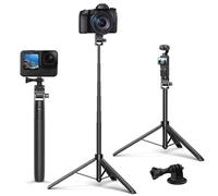 162cm Selfie Stick Tripod for Gopro Camera, Kaitezenz Long Telescopic Tripod Stand Selfie Vlog Handle Portable Lightweight 7 Sections for GoPro Max Hero 13 12 11 10 9 8 7 DJI OSMO Action Camera