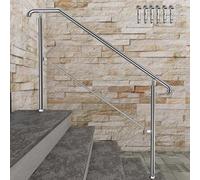 162cm Stainless Steel Handrail Entrance for Stairs Outdoor&Indoo Balustrade Grab Rail Silver