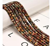 162Pcs 2x4mm Natural Red Creek Jasper Heishi Disc Beads for Jewelry Making