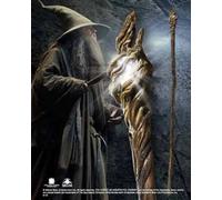 The Noble Collection The Hobbit Gandalf Illuminating Staff - Full Size 74in (188cm) Light-Up Prop Replica - Officially Licensed Film Set Movie Props Gifts