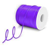 164ft 2mm Barber Cords for Knitting, Hollow Pipe Rubber String Stitch Holder for Knitting Cords, Pony Bead Lacing Silicone String Bracelet Necklace Jewelry Making 1mm Hole Rubber Tube, 1 Roll