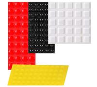 165 Pcs Bump Dots for Visually Impaired, Braille Stickers(Red,Black,White,Yellow), Low Vision Aids Tactile Stickers for Elderly, Blind, Low Vision,Obvious Touch and Easy to Distinguish