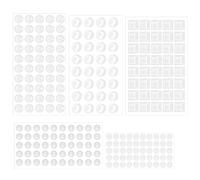 165 Pcs Bump Dots for Visually Impaired, Multiple Sizes Shapes Low Vision Aids Braille Stickers Raised Tactile Dots for Blind Low Vision Elderly