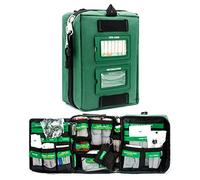165 Pieces Handy and Comprehensive First Aid Kit Bag - Includes Emergency Blanket, Wound Closures, Bandages and Dressings - Suitable for Home, Office, Camping, Workplace, Car and Travel