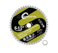 165mm Circular Saw Blade Metal - SANLEETEK Tungsten Carbide Tipped Saw Blade TCT Cutting Disc 48T for Steel Iron Ferrous Metals Pipe Bore 20mm x 15.875mm