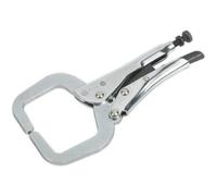 165mm Locking C-Clamp Pliers - 45mm Capacity Jaws - One-Handed Operation