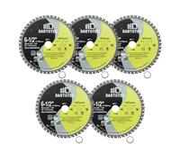 165mm TCT Saw Blades, 48 Teeth Metal Cutting Disc Tungsten Carbide Tipped Circular Saw for Iron, Stainless Steel, Nickel, Titanium, Ferrous Metals, and Steel Pipe,5 pieces