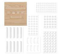 165Pcs Combo Pack Clear Bumper Pads Self Adhesive Sound Dampening Transparent Rubber Shims Furniture Noise Reducing Silicone Bumper Non-Slip Pads Wall Protector for Home Work Cabinet Drawers Glass Top