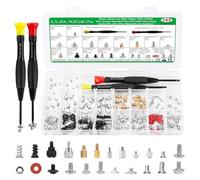 165PCS Computer Screw Kit for Laptop & PC Repair - PCIe NVMe M.2 Screws Standoff Nut ATX SSD Mounting Screw Kit with Magnetic Screwdriver Set | Carbon Steel Nickel Plated M2/M3/#6-32 Hardware