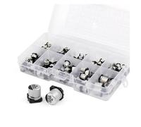 165Pcs/lot 10Values SMD Aluminum Electrolytic Capacitor Assorted Kit Set Samples Kit 0.47uF 1uF 2.2uF 4.7uF 10uF 22uF 47uF 100uF