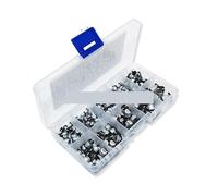 165PCS/LOT SMD Aluminum Electrolytic Capacitor Assorted Kit Set Samples Kit 0.47uF 1uF 2.2uF 4.7uF 10uF 22uF 47uF 100uF 10Values Capacitance Meters