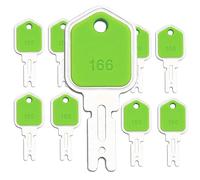 166 Equipment Ignition Key Pack of 9, Hyster Forklift Key Hyster Heavy Equipment Keys Compatible with Yale Koma-tsu Cr-own Ge-hl Gra-Dall