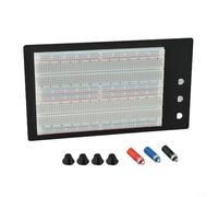 1660 Solderless Breadboard with Three Terminals and Four Distribution Strips Designed for Quick Circuit Prototyping and Testing