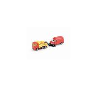 siku 1667, Breakdown Truck with Car, Metal,Plastic, Red,Yellow, Liftable and lowerable towing device