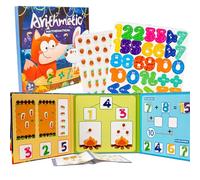 166Pcs Magnetic Fraction Demonstration Book - Montessori Math Manipulatives with Fraction Tiles and Fraction Circles - Fraction Cognition Set for Classroom and Homeschool (Arithmetic)