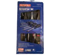 Faithfull Boxed Soft Grip Screwdriver Set 6 Piece