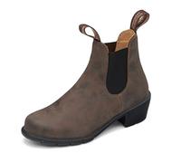 1677 Lady Heel Rustic Brown El Side Boot, Brown - 6.5 UK