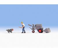 16780 Street Sweeper Figure Pack HO 1:87 New