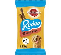 168 Pedigree Rodeo Dog Treats Beef Dog Chews (24X123G)