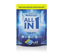 168 Tabs x Astonish 5 in 1 Dishwasher Tablets with Added Salt & Rinse Aid Lemon