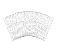 1680piece 1 Inch Iron On Heat Transfer Letters and Numbers Alphabets Fabric Vinyl Letter DIY for Sport Jerseys T Shirts Clothes Slogan Printing Crafts Decoration (10 Sheets in White)