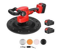 1680W Electric Concrete Trowel Machine Wall Smoothing Polisher with Lithium Battery, 6 Variable Speed, Multifunction Sander for Walls Ceilings Floor
