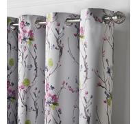 (168cm x 183cm, Multicoloured) Akura Room Darkening Eyelet Curtains - Pair