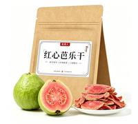 168g Dried Red Heart Guava, Thick Cut Seedless Natural Fruit Snacks, Low Temperature Slow Baked Guava Preserves, 0 Fat & 0 Saturated Fat, Soft Chewy Healthy Treats for Kids Adults(186g*1bag)