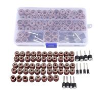 168Pcs Nail Sanding Drum Kit Durable Multifunctional Precise Easy Installation Multiple Sizes Nail Woodworking Metal DIY Projects 12 Mandrels Sander Drum Mandrels Set for Salon