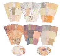 168Pcs Scrapbook Paper, 3D Embossed Textured Printed Rice Paper, 6 Themes Craft Assorted Cards Mix, Scrapbooking Junk Journal Supplies, Collage Art, Retro Crafts, DIY Materials