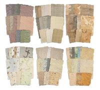 168Pcs Scrapbook Paper kit , 6 Pack Embossed Textured Paper, for Junk Journal Supplies, Bullet Journaling Card Making and Scrapbooking Supplies DIY Mixed Media Collage Card 6x8.1cm & 8.6x12.4cm