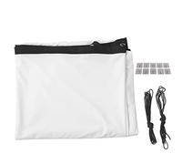 169 Projection Curtain, Portable Projector Screen with 2 Ropes 8 Hooks, HD Movie Screen for Indoor Outdoor Home Theater, Foldable Polyester Fabric for Classroom Conference Presenta (120 inch)