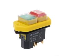 16A 250V Push Button Switch KLD28A Electromagnetic with IP55 Waterproof Cover and Self Locking for Power Tool Use