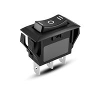 16A 250VAC 3-Pin 3 Positions Black Button Rocker Switch RLEIL RL1-5 T125/55 ON/Off Switch