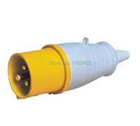 16A 2P E 3 Pin 110-130V IP44 013L-4 Single Phase Splashproof Industrial With Cable Sleeve