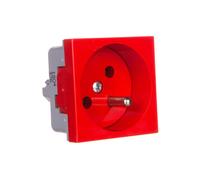 16A 2P+Z Single Socket Red QP 45X45 QUADRO QP 45X45_BB