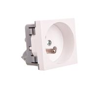 16A 2P+Z Single Socket White QP 45X45 HB QUADRO QP 45X45_HB
