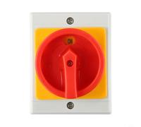 16A 4-Pole Rotary Switch IP65 Enclosed Main Isolator for Circuit Breaker Outdoor Water Pump Ventilation System Flame Retardant Shell