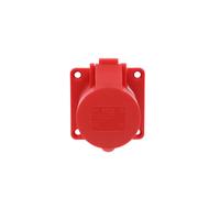 16A 4P 400V Whiteboard Socket Red IP44 Female 70mm 314-6