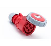 16A 4P Portable Socket 400V Red IP67 SHARK 2142-6