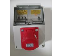 16A 5 pin RCD protected socket 16A 5 pin socet CEE RED