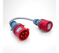 16A 5PIN - 16A 4PIN 3 PHASE ADAPTER 415v Heavy-Duty (SY Cable 0.5 Metre)