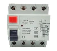 16A 63A 10mA 30mA 100mA 6KA RCCB RCD 230V Electromechanic Residual Current Circuit Breaker Switch(A Class EM Type,4P32A100MA)