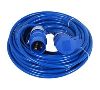 16A Extension Lead 14m 240V 2.5mm Heavy Duty Power Cable Cord 3-Pin 2P+E (Blue)