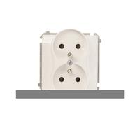 16A IP20 Double Socket with Simon Basic BMGZ2MZ.01/11