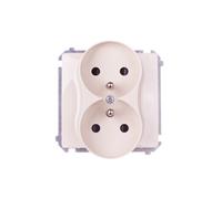 16A IP20 Double Socket with Simon Basic BMGZ2MZ.01/12
