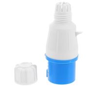 16A IP44 3-Pin Plastic Caravan Power Plug for RV Trips | Blue Portable Housing, Safe Hookup, Suitable for Pedestals, Campers, Marine Users, Tradespeople and Garage Workshops