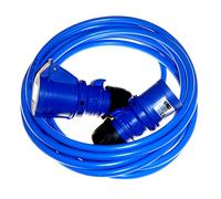 16A mains extension hook up lead 2.5mm flex for caravans, motor homes, camping sites etc - choice of length (20 meter)
