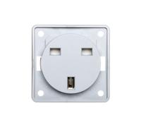 16A Standard Integro Flow 0962622506 Single Socket with/u